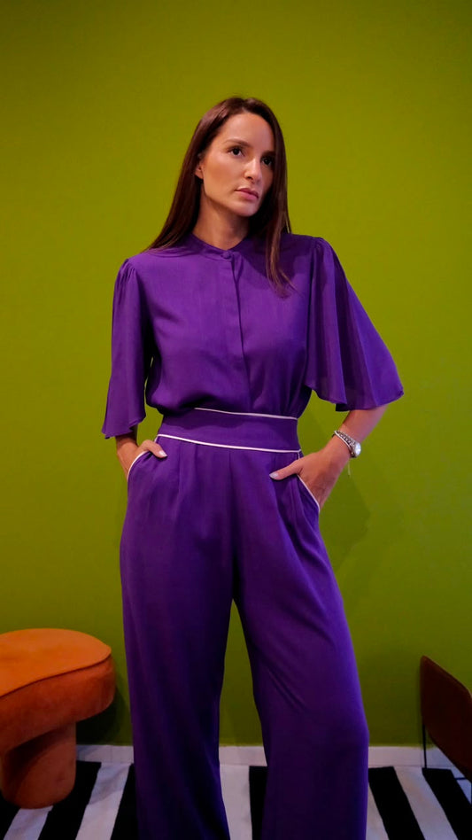 Camisa Manga Folha Roxa Soul Hara