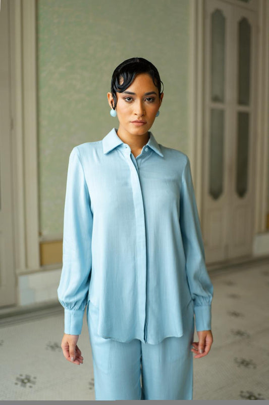 Camisa Punho Essencial Azul Soul Hara