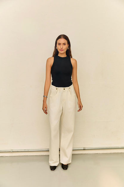 Calça Jeans Wide Leg  Tapioca Soul Hara